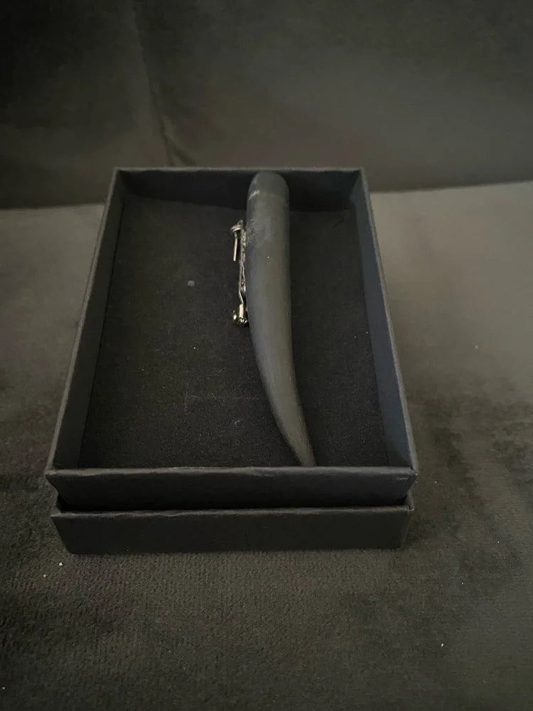 Springbok horn kilt pin