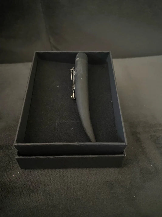 Springbok horn kilt pin